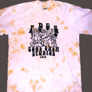 The Cool Calm Yellow Tie Dye "Adult" Logo/Graphic SS Tee Shirt NEW Size Large